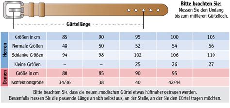 gürtelgröße berechnen.